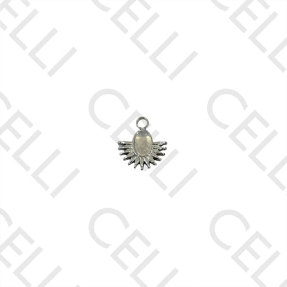 Medalla de Acero con Piedra Natural