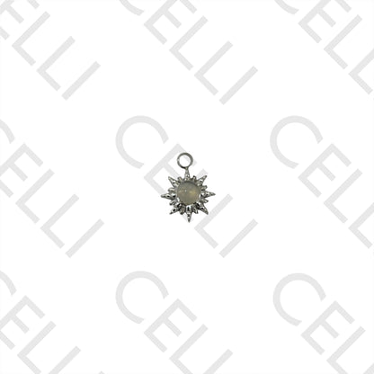 Medalla de Acero con Piedra Natural