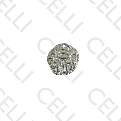 Medalla de Acero - Mano de Fátima con ojo