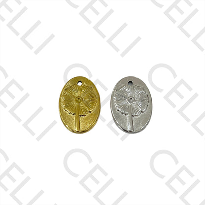 Medalha de Aço - flor