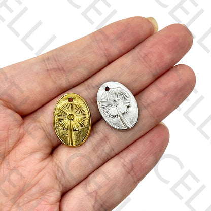 Medalha de Aço - flor