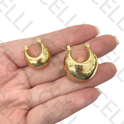 Brinco de Aço - bola lisa