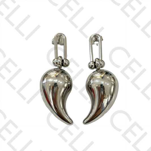 不锈钢耳环 - 水滴形（吊坠）