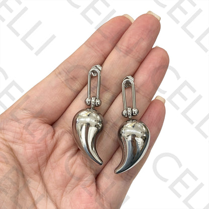 Brinco de Aço - Gota (pendente)