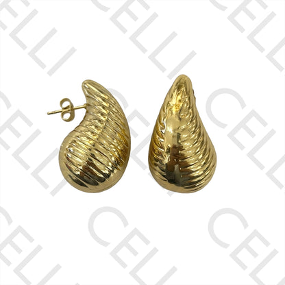 Brinco de Aço - Gota riscas