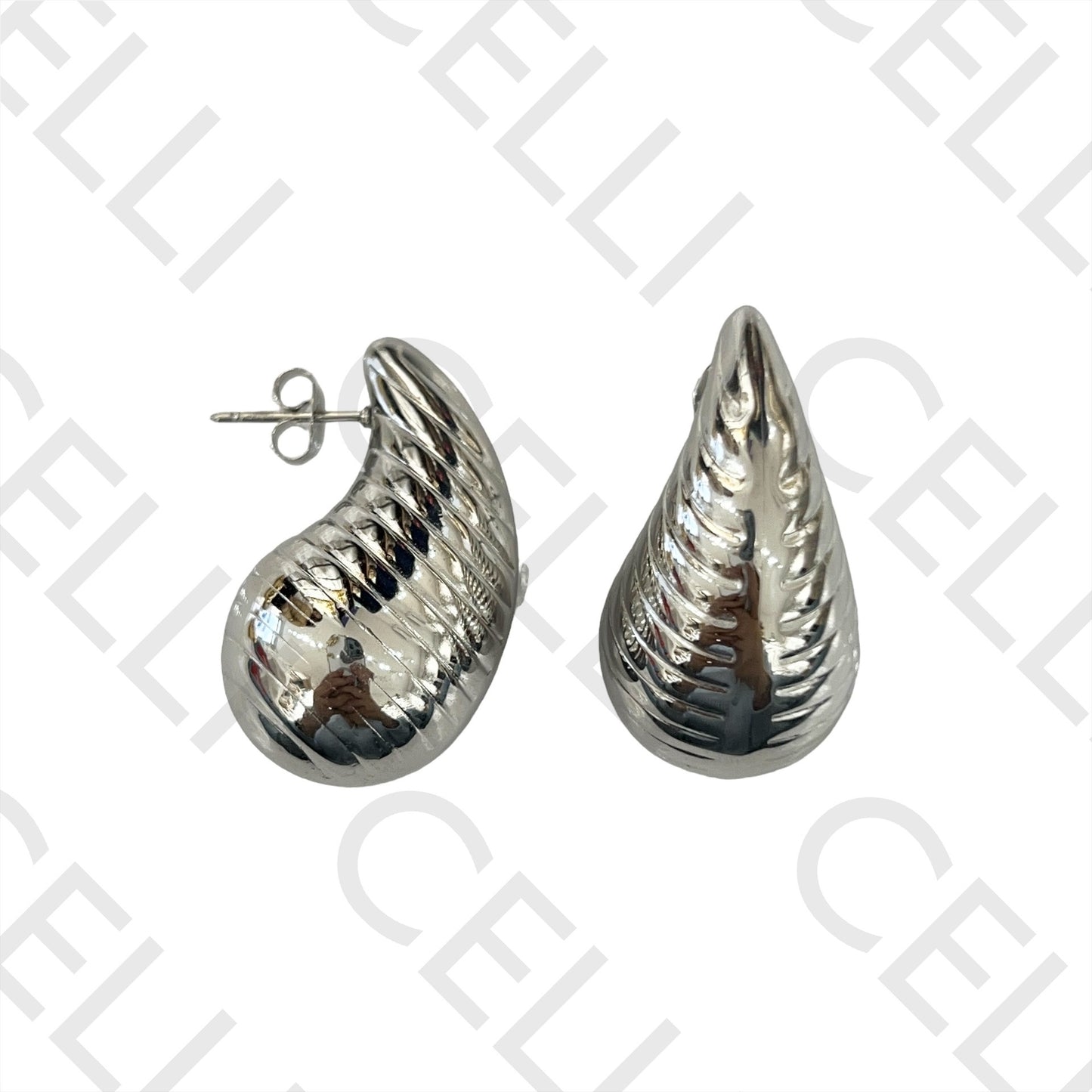 Brinco de Aço - Gota riscas