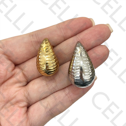 Brinco de Aço - Gota riscas