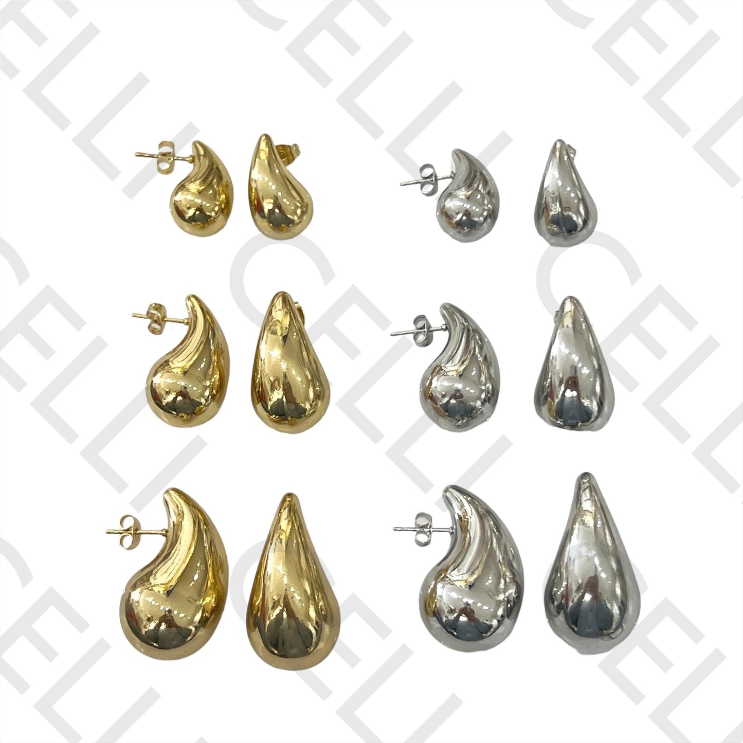 Brinco de Aço - Gota lisa