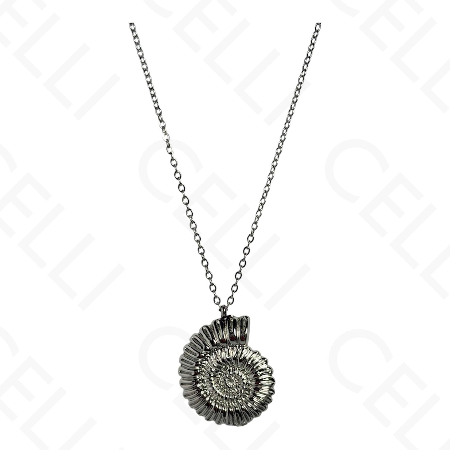 Steel necklace - 7 saint medals