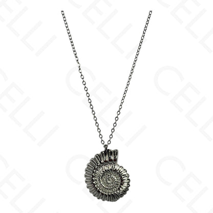 Steel necklace - 7 saint medals
