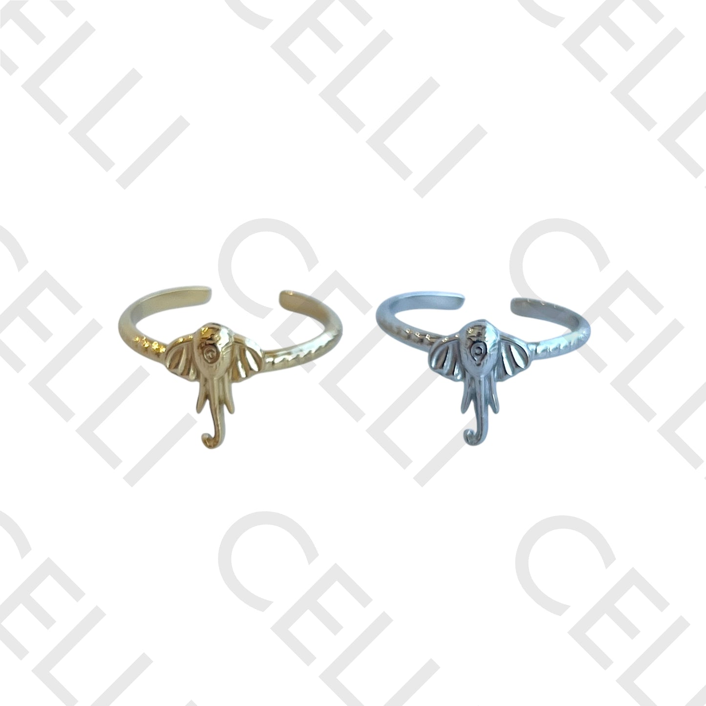 Steel Ring - Elephant