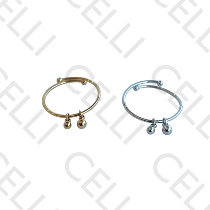 Anel de Aço - bolas penduradas