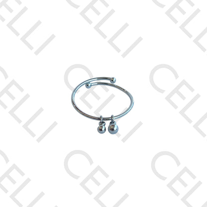 Anel de Aço - bolas penduradas