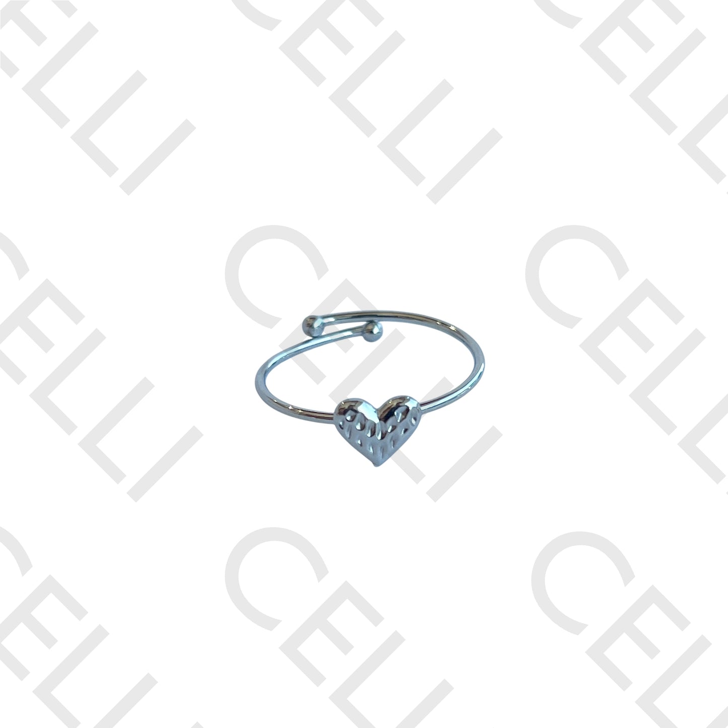 Steel Ring - Mini Heart