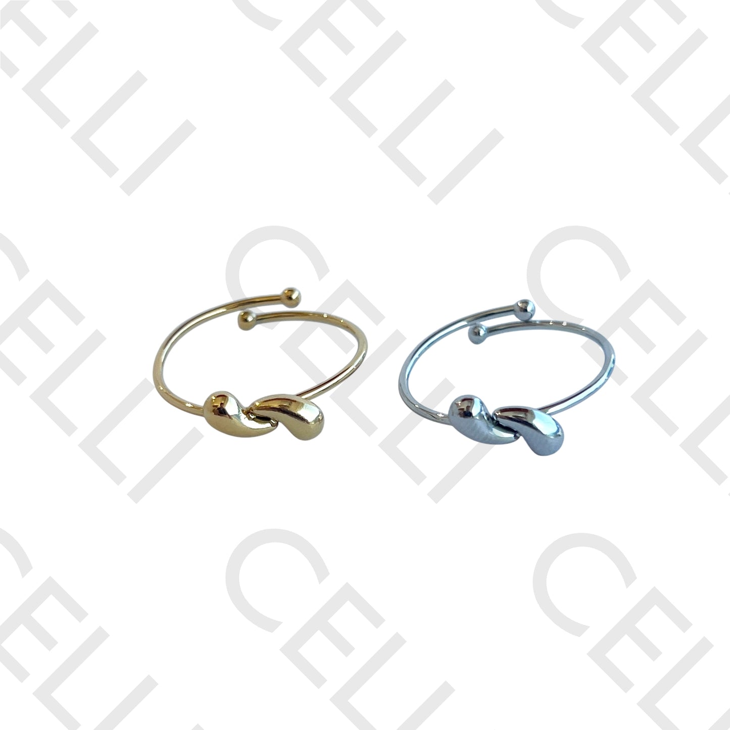 Steel Ring - two drops