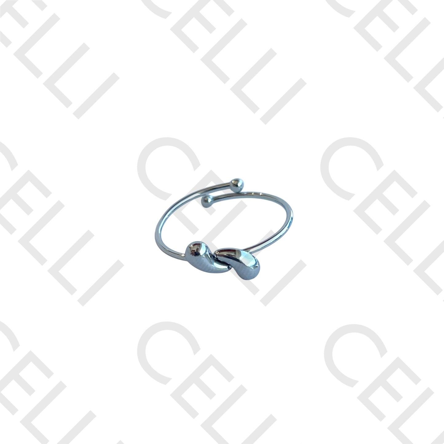 Steel Ring - two drops