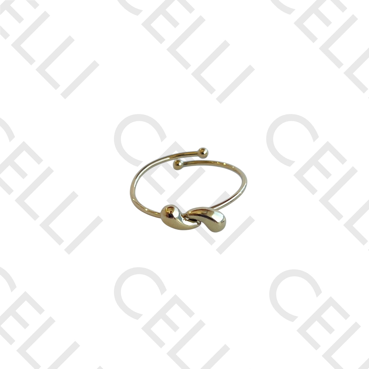 Steel Ring - two drops