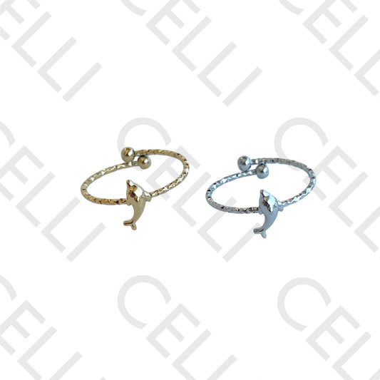 Anel de Aço - mini golfinho