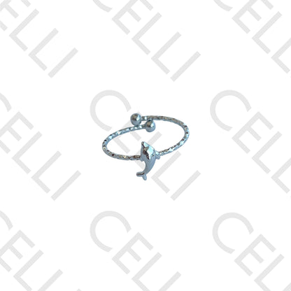 Anel de Aço - mini golfinho