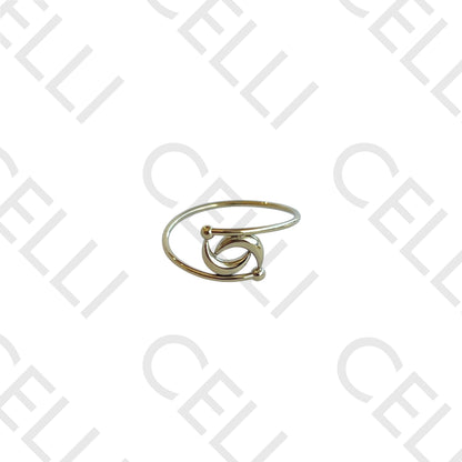 Anel de Aço - duas meia lua