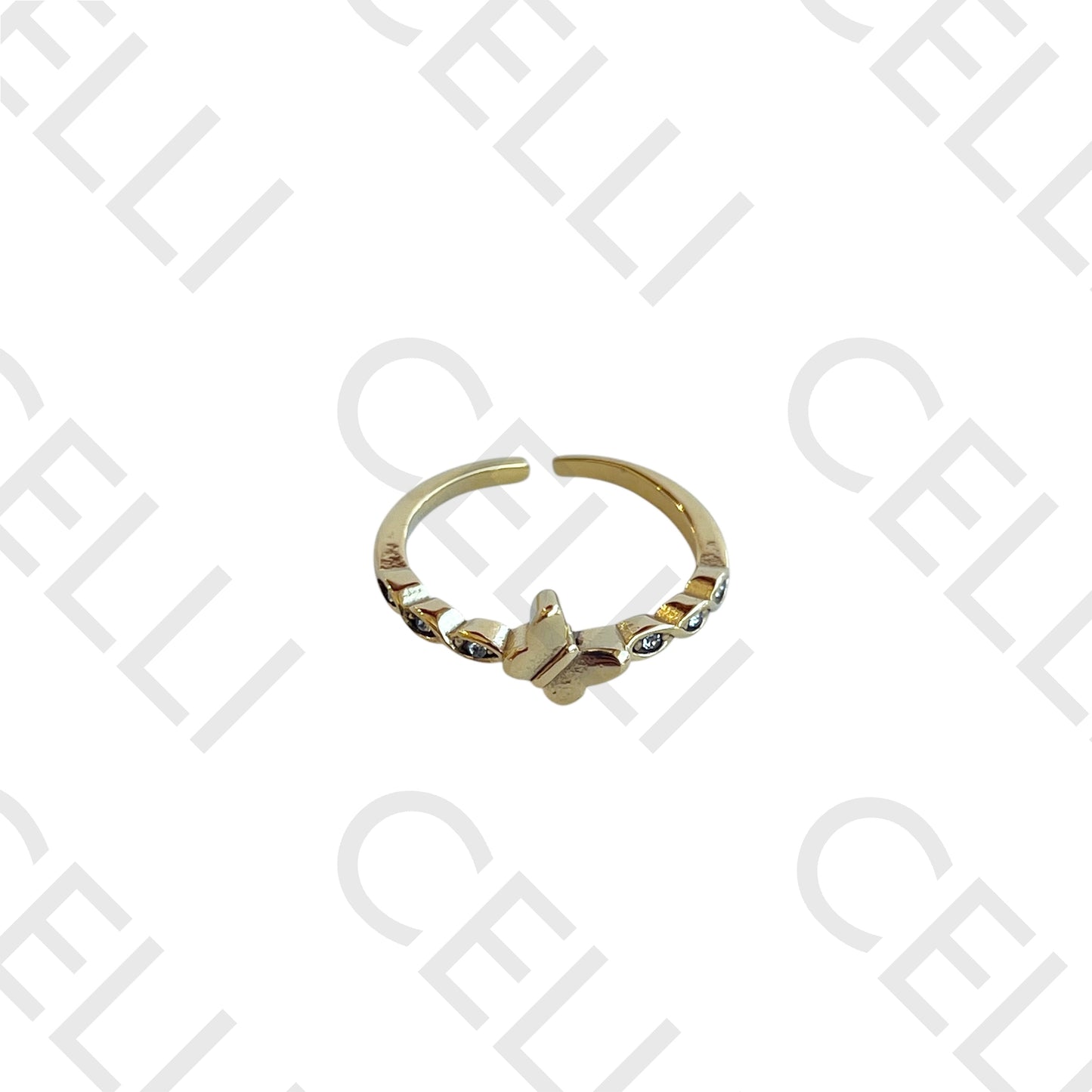 Anel de Aço - borboleta