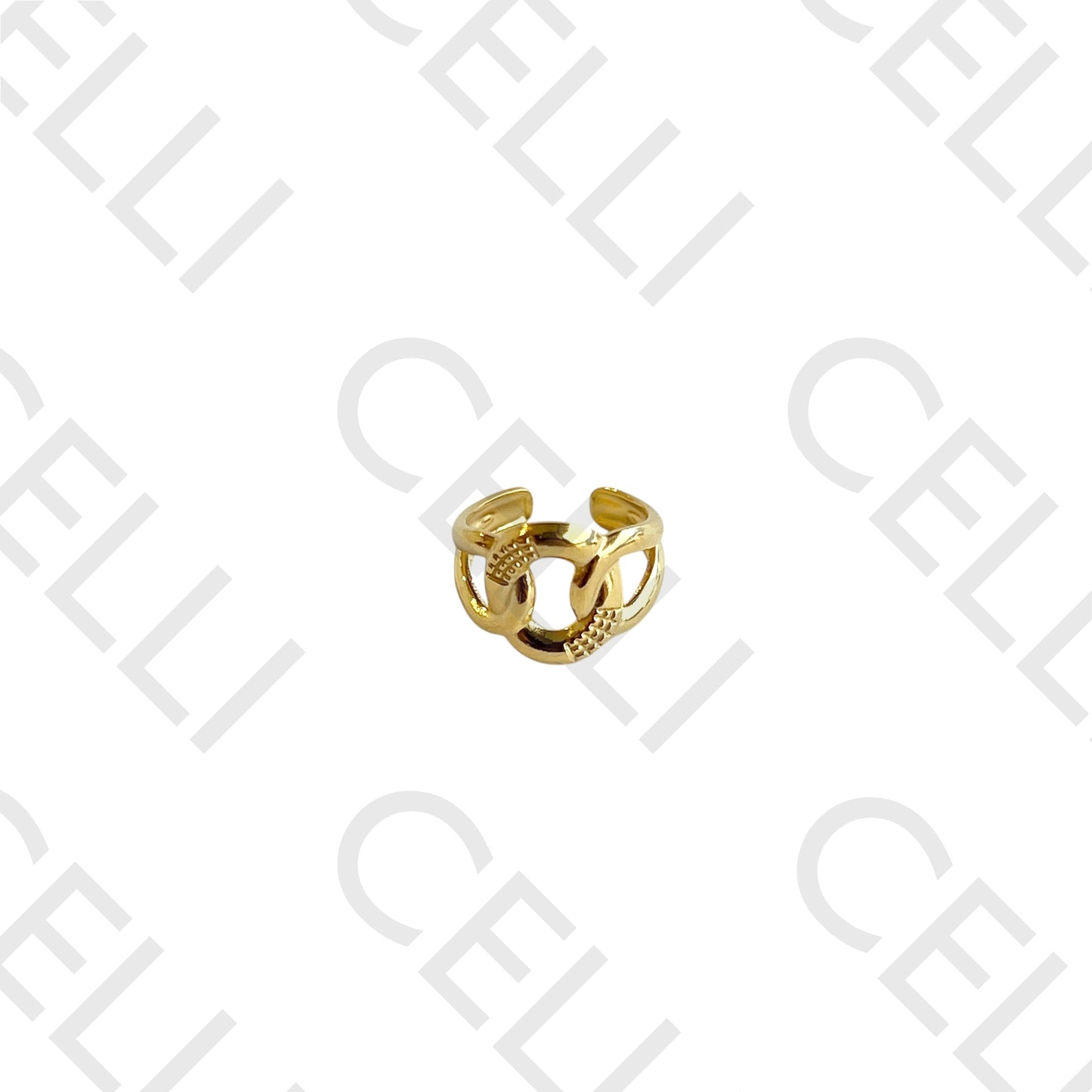 Earcuff de Aço - entrelaçado