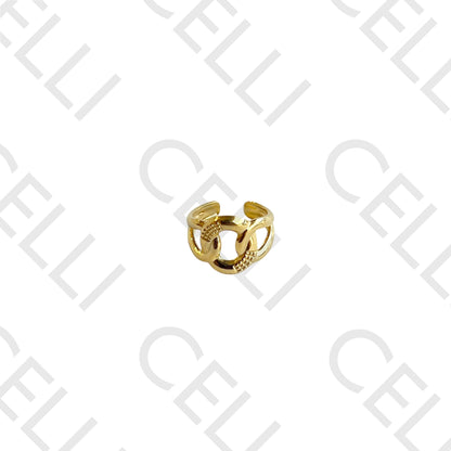 Earcuff de Aço - entrelaçado