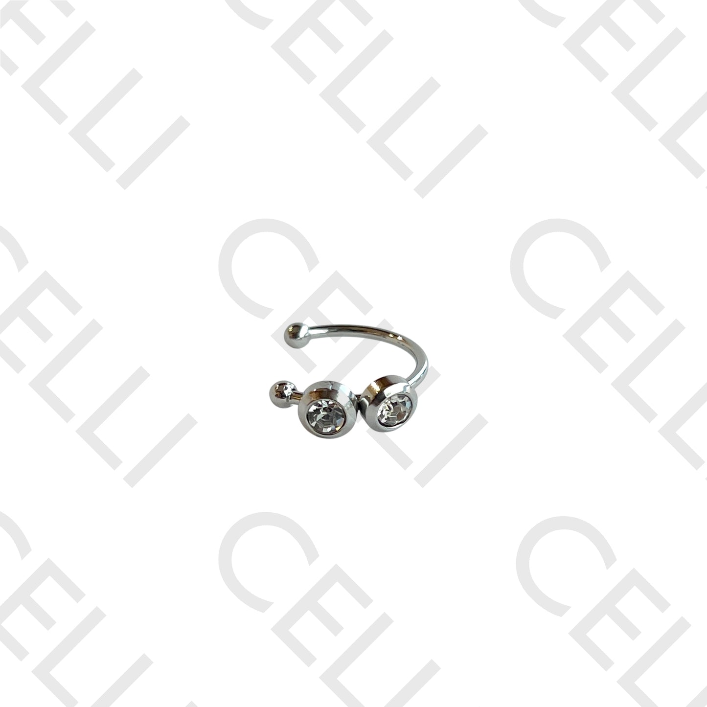 Steel Earcuff - Two Brilliant Pieces