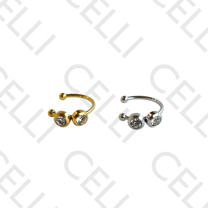 Steel Earcuff - Two Brilliant Pieces