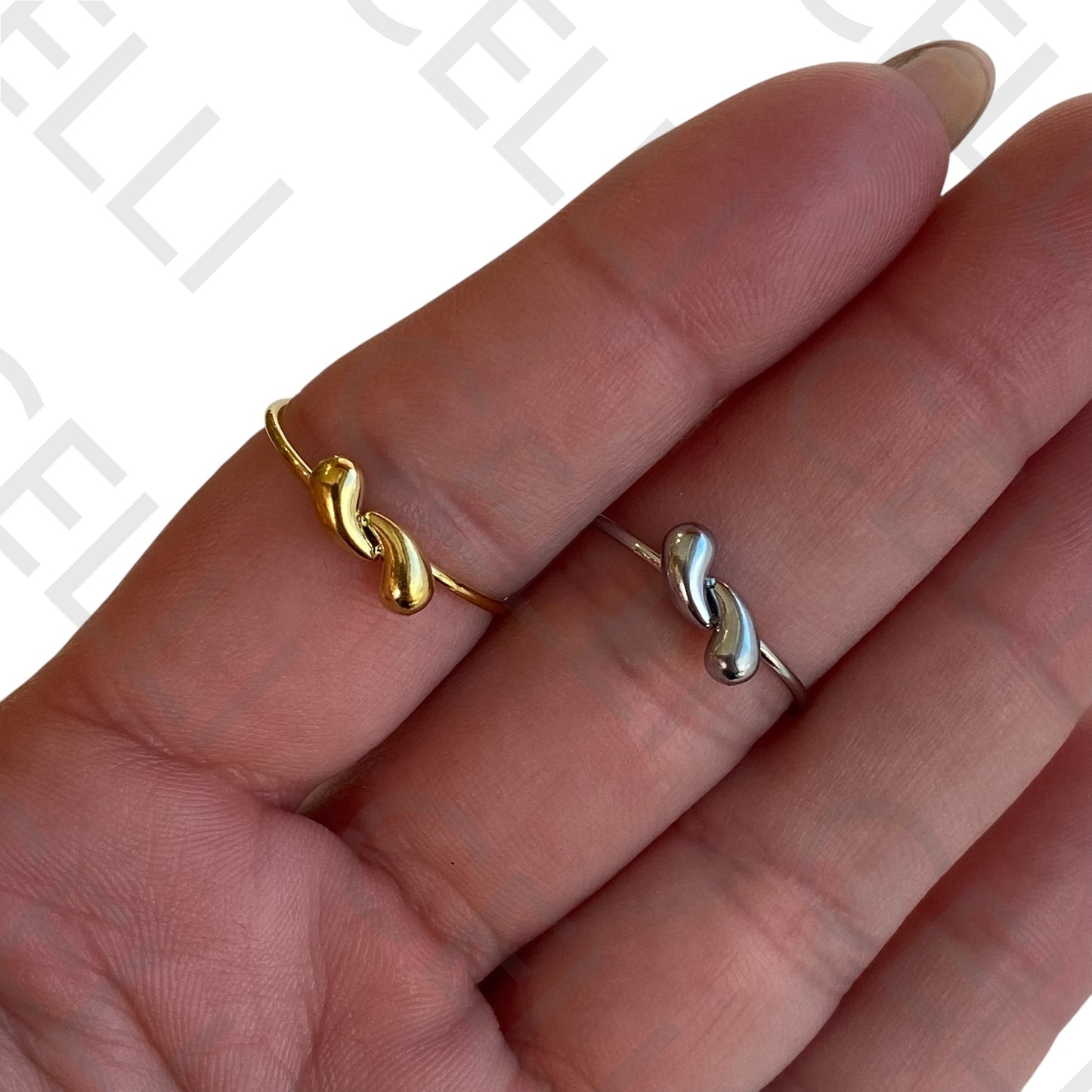 Steel Ring - two drops