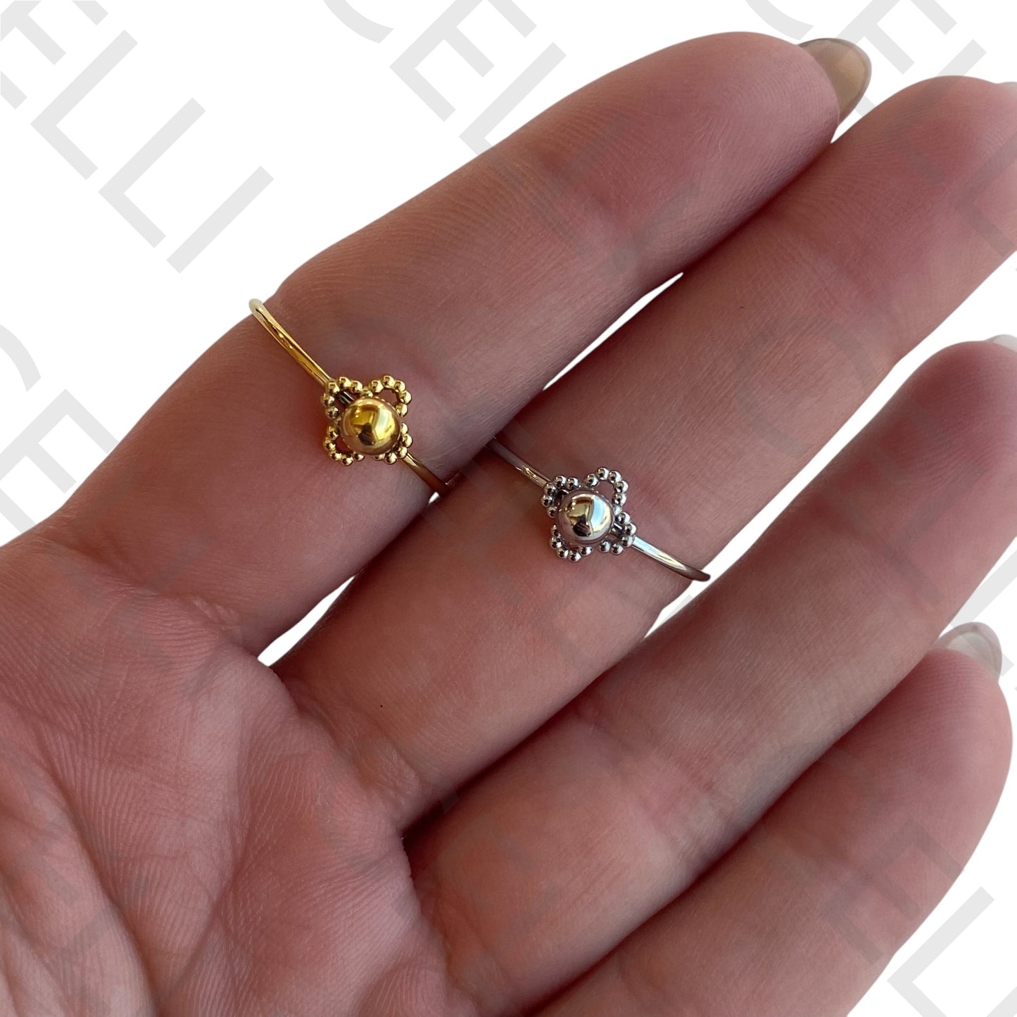 Steel Ring - Mini Clover