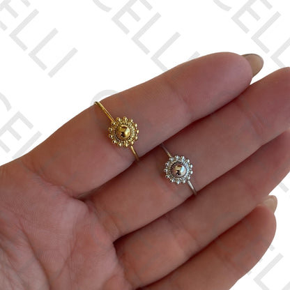 Steel Ring - Mini Sun