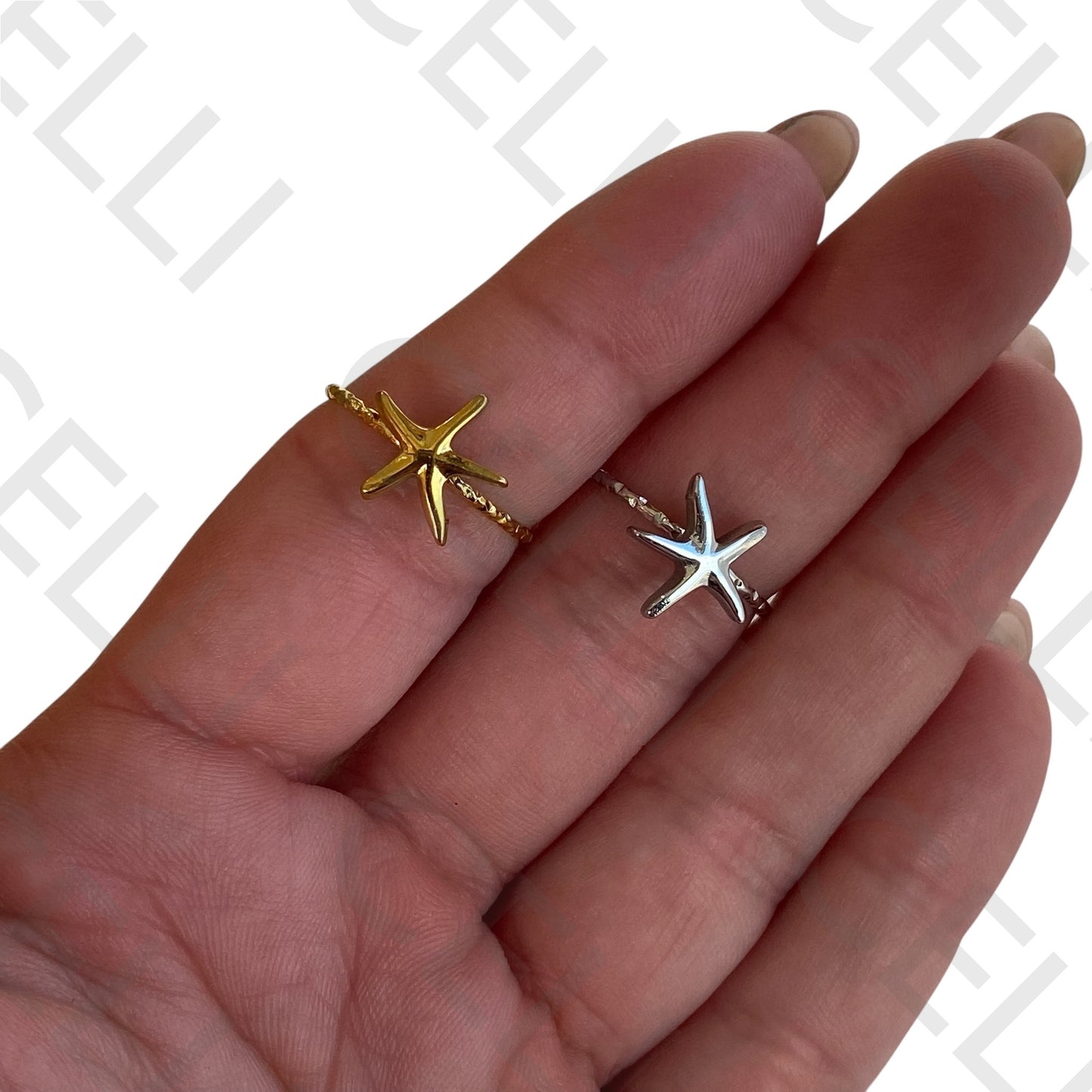 Steel Ring - Starfish