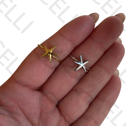 Steel Ring - Starfish