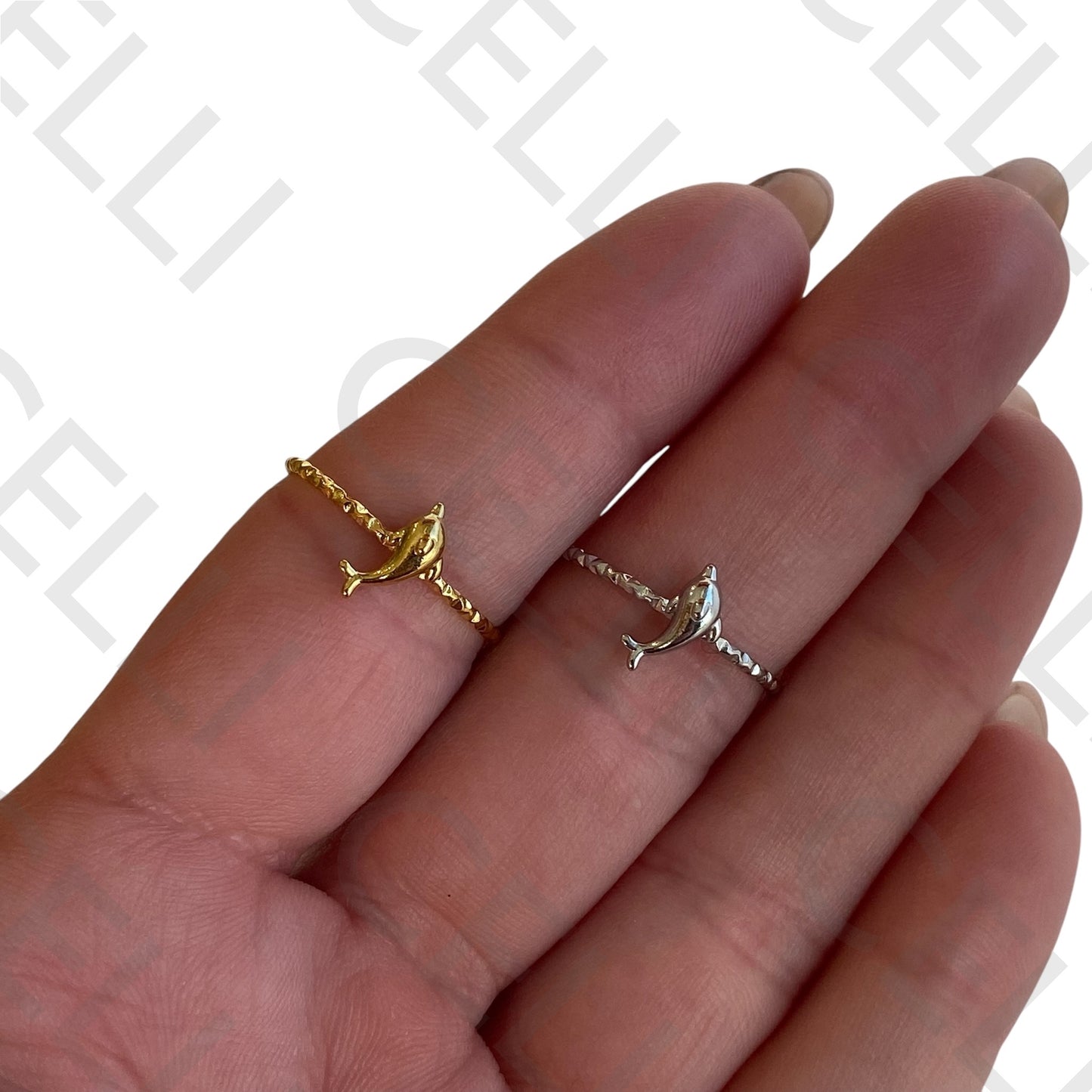 Anel de Aço - mini golfinho