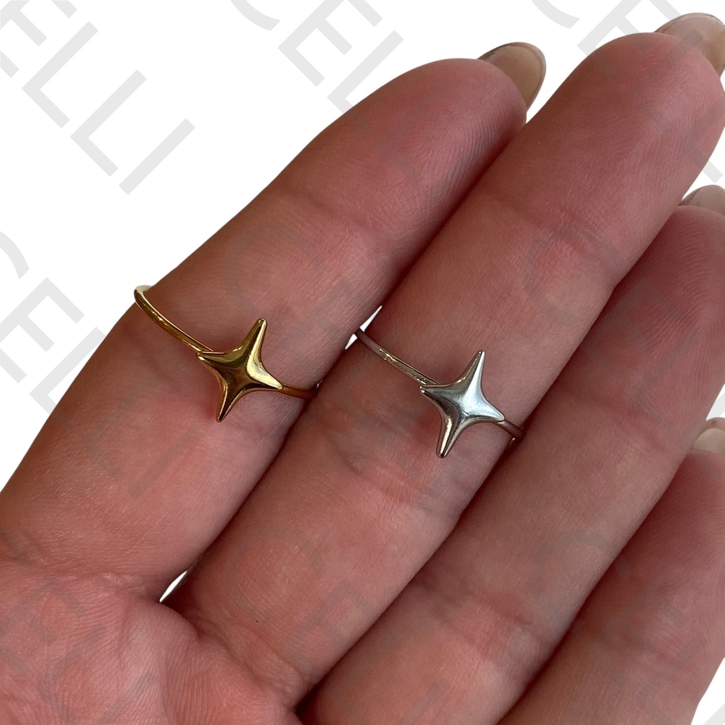 Steel Ring - star