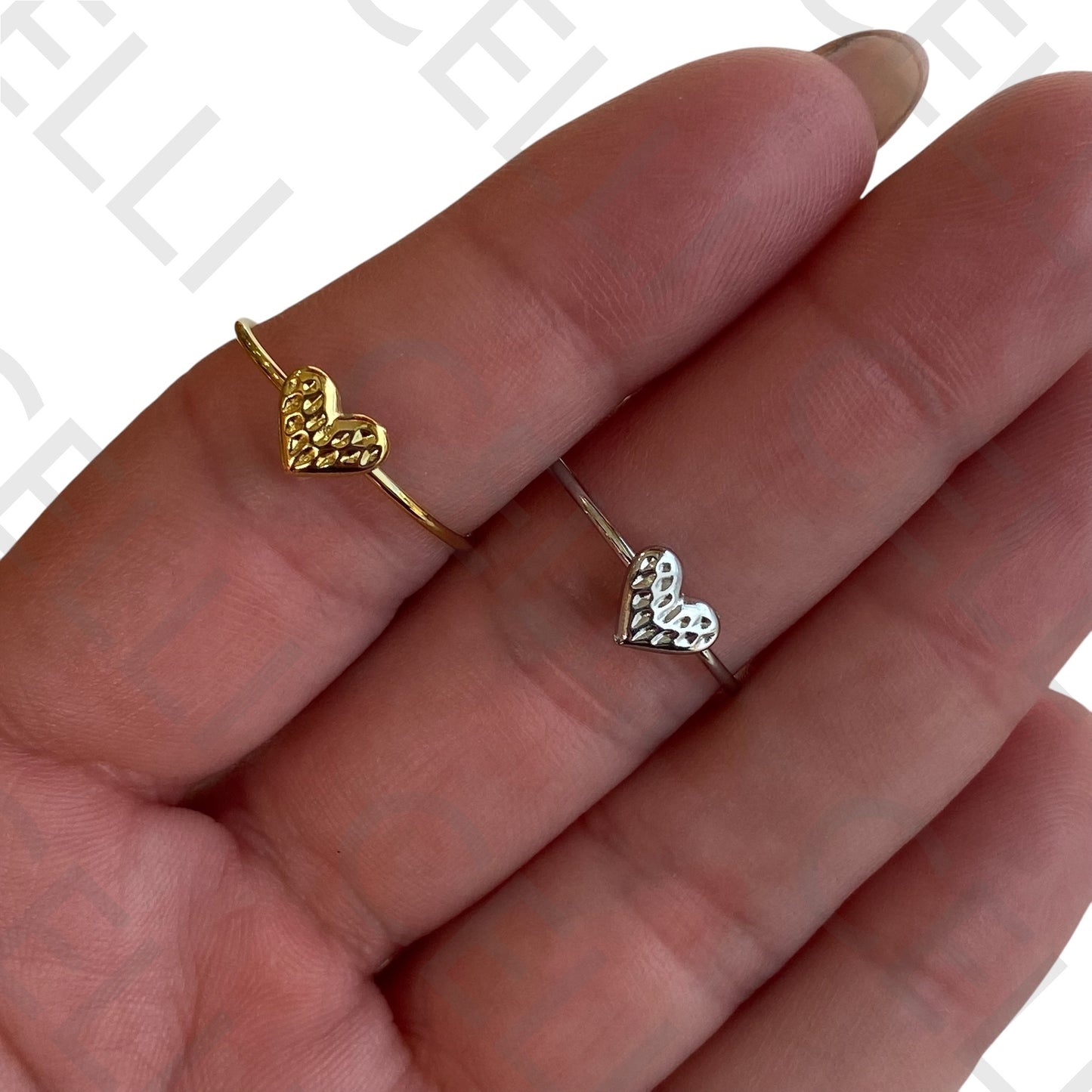 Steel Ring - Mini Heart
