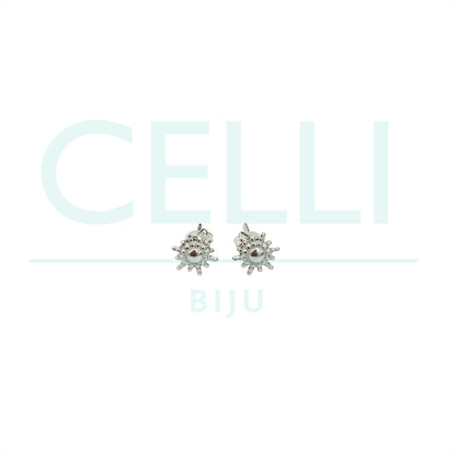 Brinco de Aço com medalhinha mini - sol