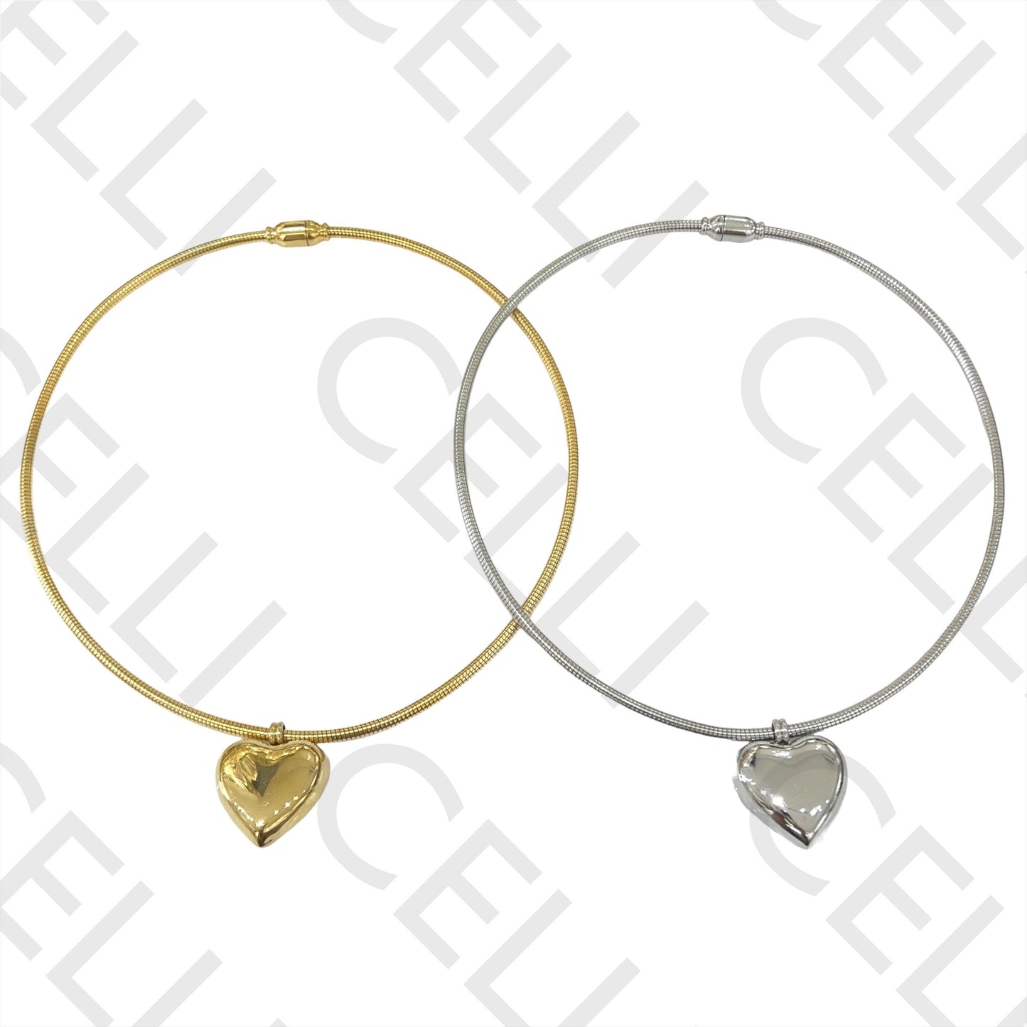 Steel Necklace - Heart