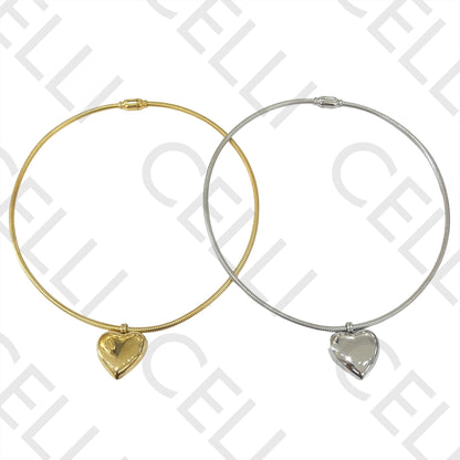 Steel Necklace - Heart