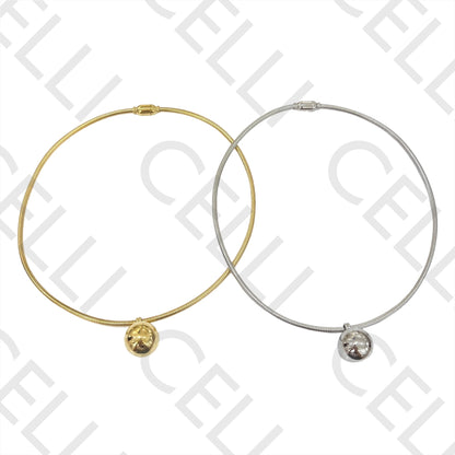 钢制项链 - 球形