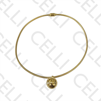 钢制项链 - 球形