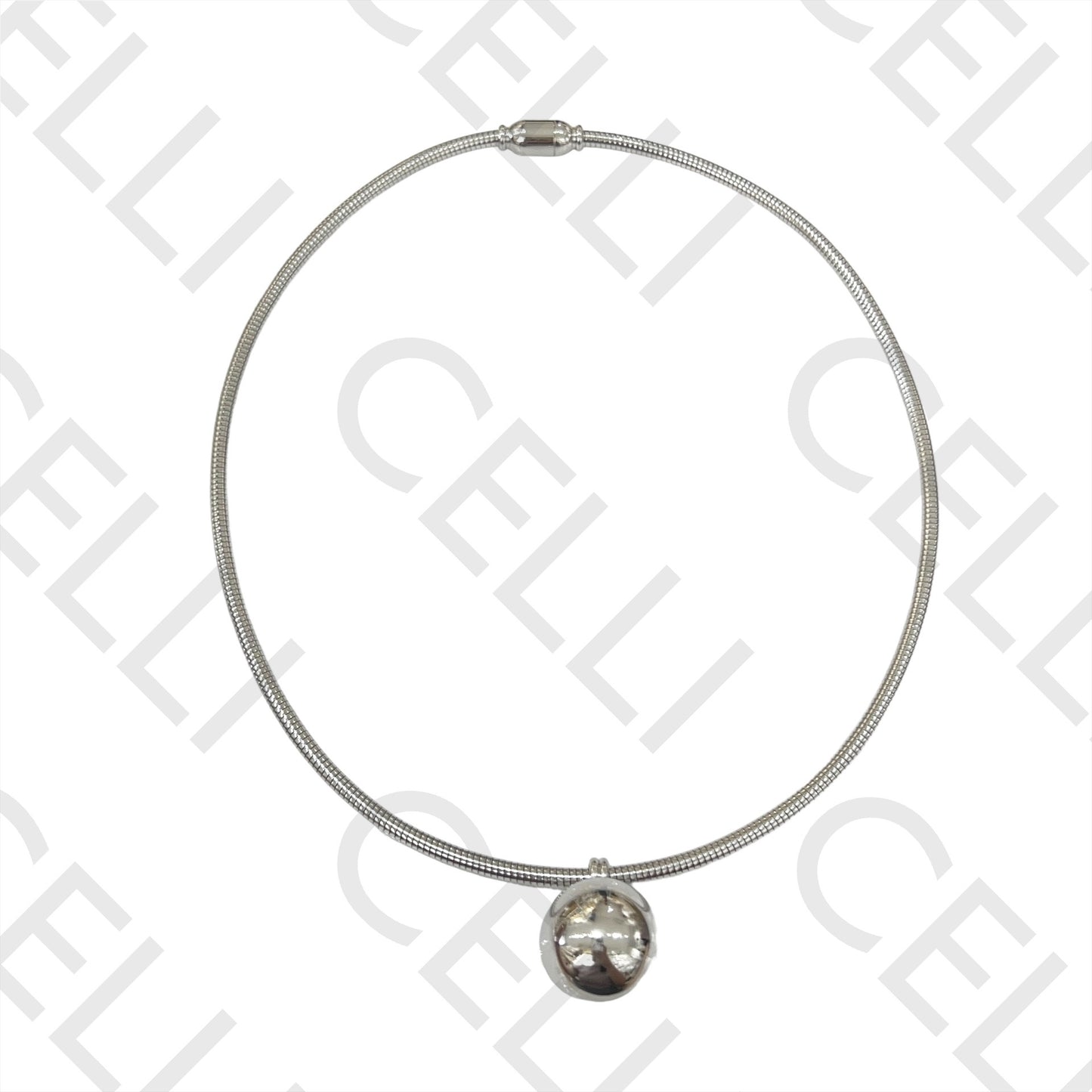 钢制项链 - 球形
