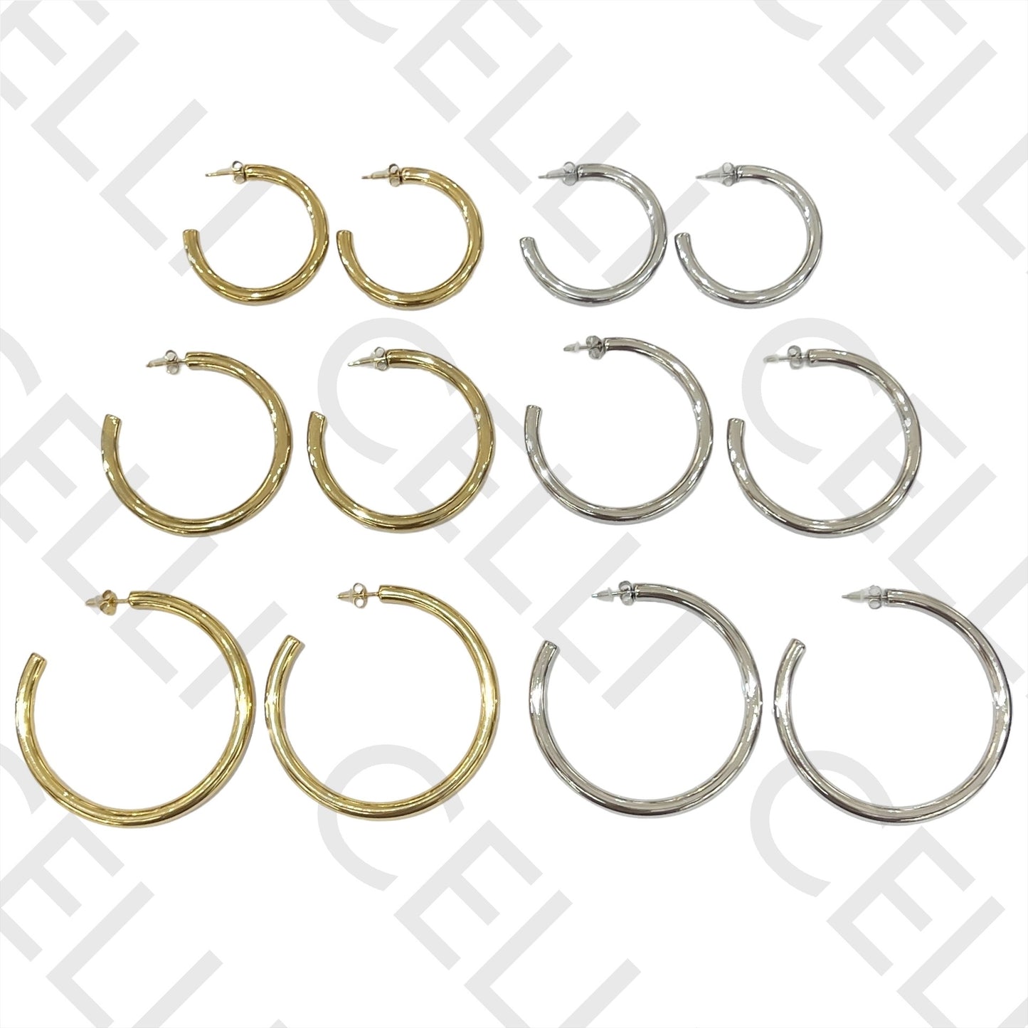 Steel Earring - basic hoop