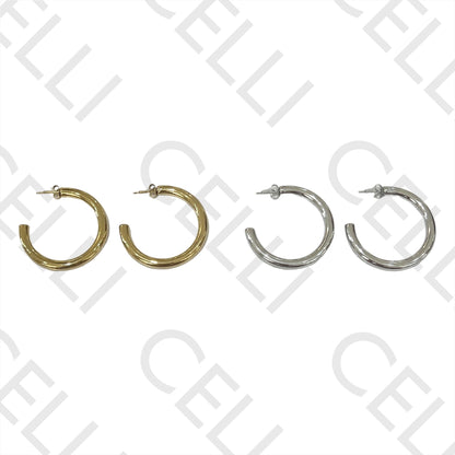 Steel Earring - basic hoop