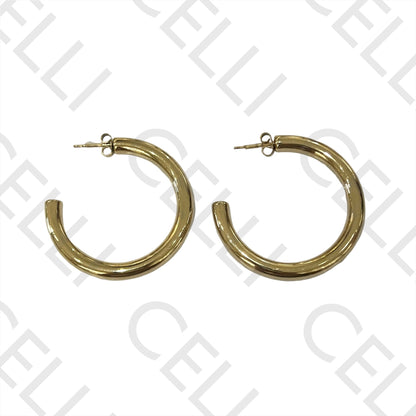 Steel Earring - basic hoop