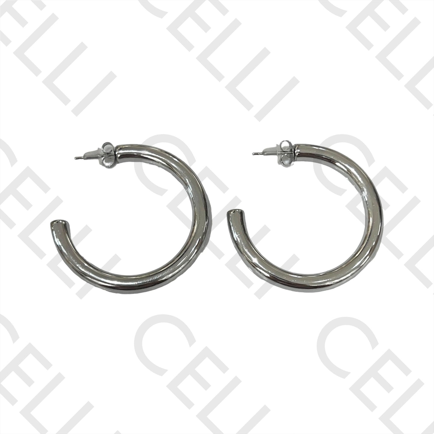 Steel Earring - basic hoop