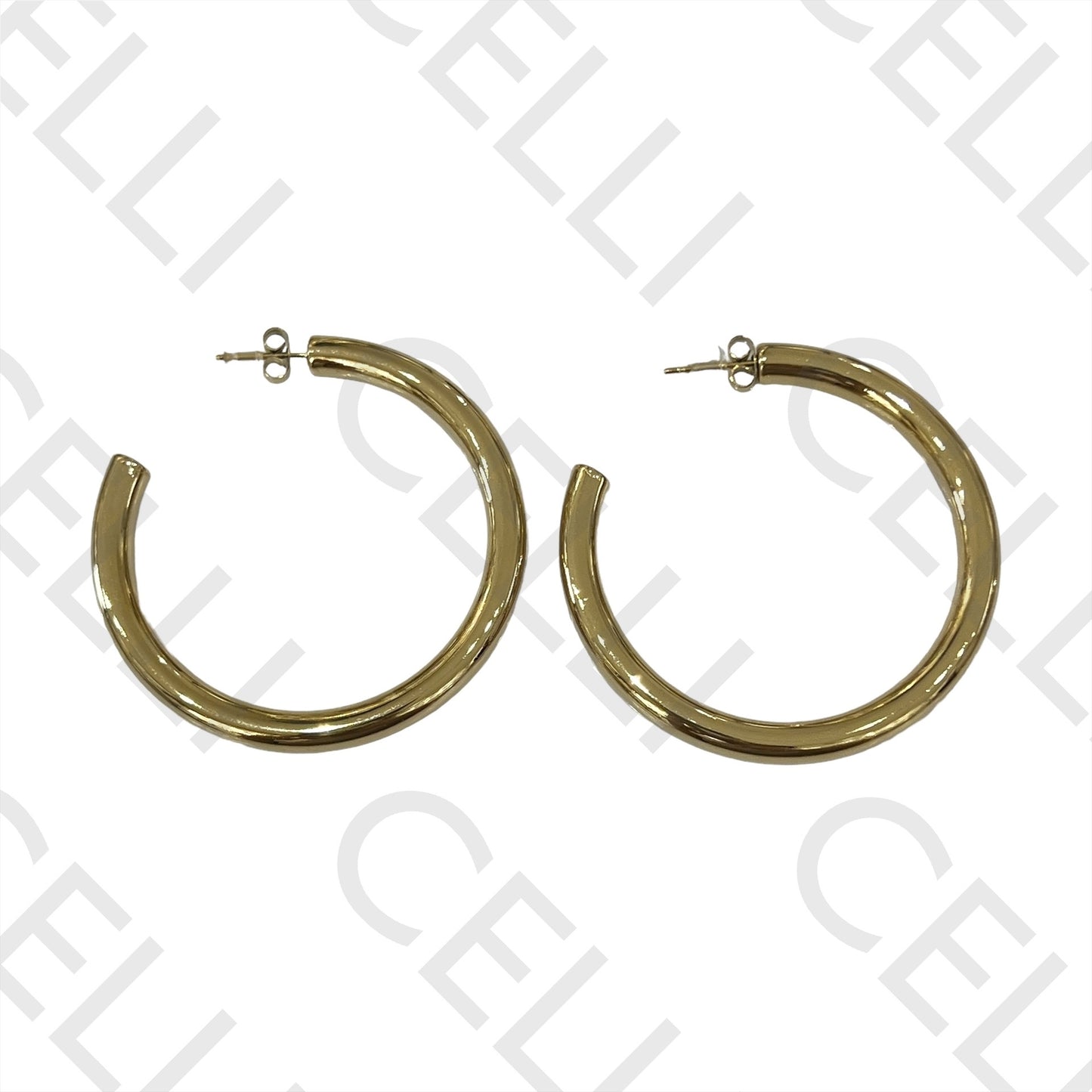 Steel Earring - basic hoop