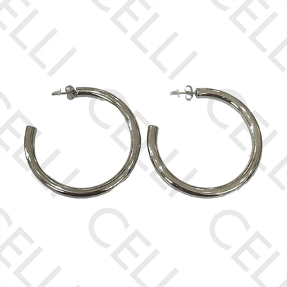 Steel Earring - basic hoop