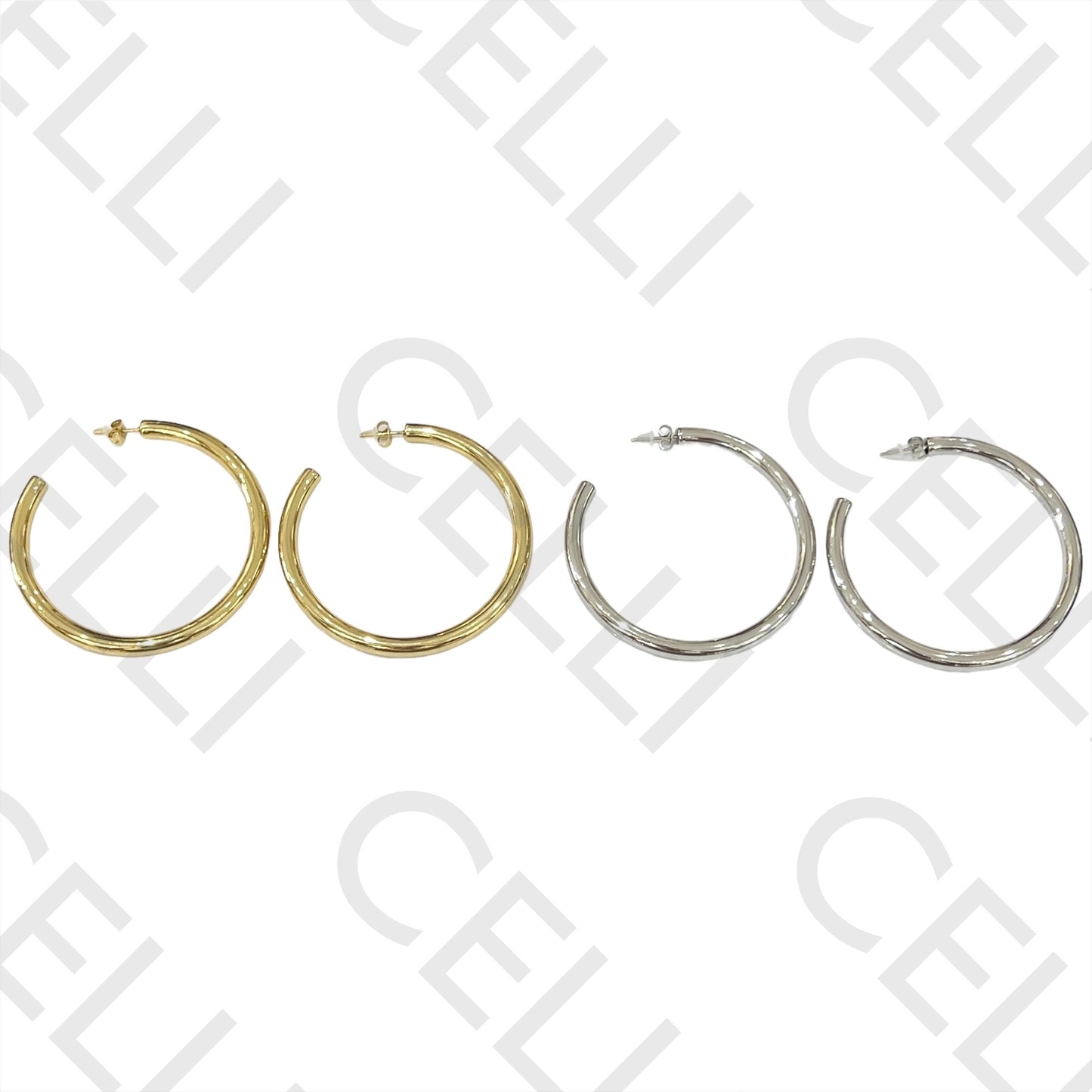 Steel Earring - basic hoop